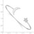 Sterling Silver Rhodium-plated Moon and Star Bangle QB1270