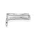 Sterling Silver Rhodium-plated Polished Star Pair of Cuff Earrings QE16110