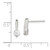 Sterling Silver Polished CZ Drop Post Earrings QE1683