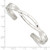 Sterling Silver Polished Hammered Criss Cross Cuff Bangle QB1369