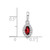 14K White Gold Lab Grown VS/SI FGH Dia and Garnet Pendant PM9354-GA-010-WLG