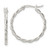 Sterling Silver Polished Twisted Hoop Earrings QE15878