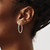 Sterling Silver Polished Twisted Hoop Earrings QE15878