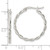 Sterling Silver Polished Twisted Hoop Earrings QE15878