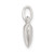 Sterling Silver Polished LOVE Reversible Puff Heart Charm QC8093