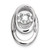 Sterling Silver Rhodium CZ Birthstone Vibrant Chain Slide QBPD32APR