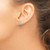 Sterling Silver CZ Crown Chakra Post Earrings QE15687
