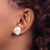 Sterling Silver Polished Non-Pierced 18mm Circle Button Earrings QE3807