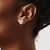 Sterling Silver RH-plated & Rose Gold-plated Diamond Heart Post Earrings QE15649