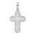 De-Ani Sterling Silver Rhodium-Plated Polished Lace Border Latin Cross Pendant QC10479
