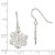 Sterling Silver Satin Snowflake Earrings QE3337