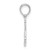 De-Ani Sterling Silver Rhodium-plated Polished I HEART YOU Script Pendant QC10523