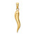 10K Large Italian Horn Pendant 10K2737