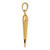 10K Large Italian Horn Pendant 10K2737