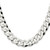 Sterling Silver 14mm Beveled Curb Chain QFB350-26
