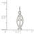 Sterling Silver Ichthus Fish Cross Charm QC4429