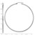 Sterling Silver Rhodium-plated Diamond-cut 2x70mm Square Tube Hoop Earrings QE8121