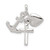 Sterling Silver Faith, Hope & Charity Charm QC1999