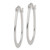 Sterling Silver Polished Oval Hoop Earrings QE6623