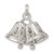 Sterling Silver Bells Charm QC4573