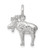 Sterling Silver 3-D Moose Charm QC2582