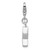 Sterling Silver Rhodium-plated April CZ Birthstone Star Charm QC4813