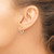 Sterling Silver Rhodium Plated Hoop Earrings QE8383