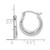 Sterling Silver Rhodium Plated Hoop Earrings QE8383