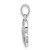Sterling Silver Rhodium Diam. Accent Heart Pendant QDX264