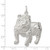Sterling Silver Bull Dog Charm QC2667