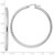 Sterling Silver Rhodium-plated 3.00mm Diamond Cut Hoop Earrings QE4482