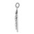 Sterling Silver Rhodium-plated Enameled Crucifix Charm QC3397