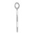 Sterling Silver Rhodium-plated Star of David Charm QC3689