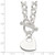 Sterling Silver Engraveable Heart Disc on Fancy Link Toggle Necklace QG1153-18