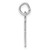 Sterling Silver/Rhodium-plated Elongated Number 95 Charm QES95