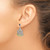 Sterling Silver Rhodium-plated Garnet Citrine and Peridot Dangle Earrings QE10982X