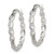 Sterling Silver Infinity Design CZ Hoop Earrings QE11573
