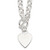 Sterling Silver Engraveable Heart Fancy Link Toggle Necklace QG1151-18