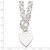 Sterling Silver Engraveable Heart Fancy Link Toggle Necklace QG1151-18