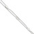 Sterling Silver Polished 2-Strand Feather 9in Plus 1in Ext Anklet QG4217-9