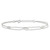 Sterling Silver Polished 2-Strand Feather 9in Plus 1in Ext Anklet QG4217-9