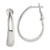 Sterling Silver Polished Omega Back Hoop Earrings QE14141