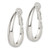Sterling Silver Polished Omega Back Hoop Earrings QE14141