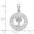 De-Ani Sterling Silver Rhodium-Plated Hilton Head with Palm Tree Round Pendant QC10006