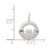 Sterling Silver Satin Claddagh Charm QC2008