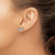 Sterling Silver Polished and Textured Bow Post Earrings QE12927