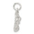 Sterling Silver Race Car Charm QC1037