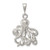 Sterling Silver Octopus Charm QC2534