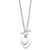 Sterling Silver Engraveable Double Heart Toggle Necklace QG1441-18