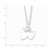 Sterling Silver Engraveable Double Heart Toggle Necklace QG1441-18